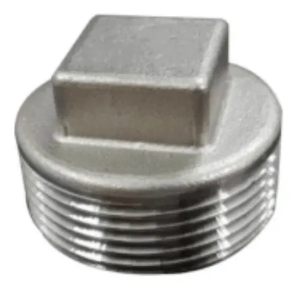 Bujao (plug) Inox Bsp Com Cabeça Quadrada