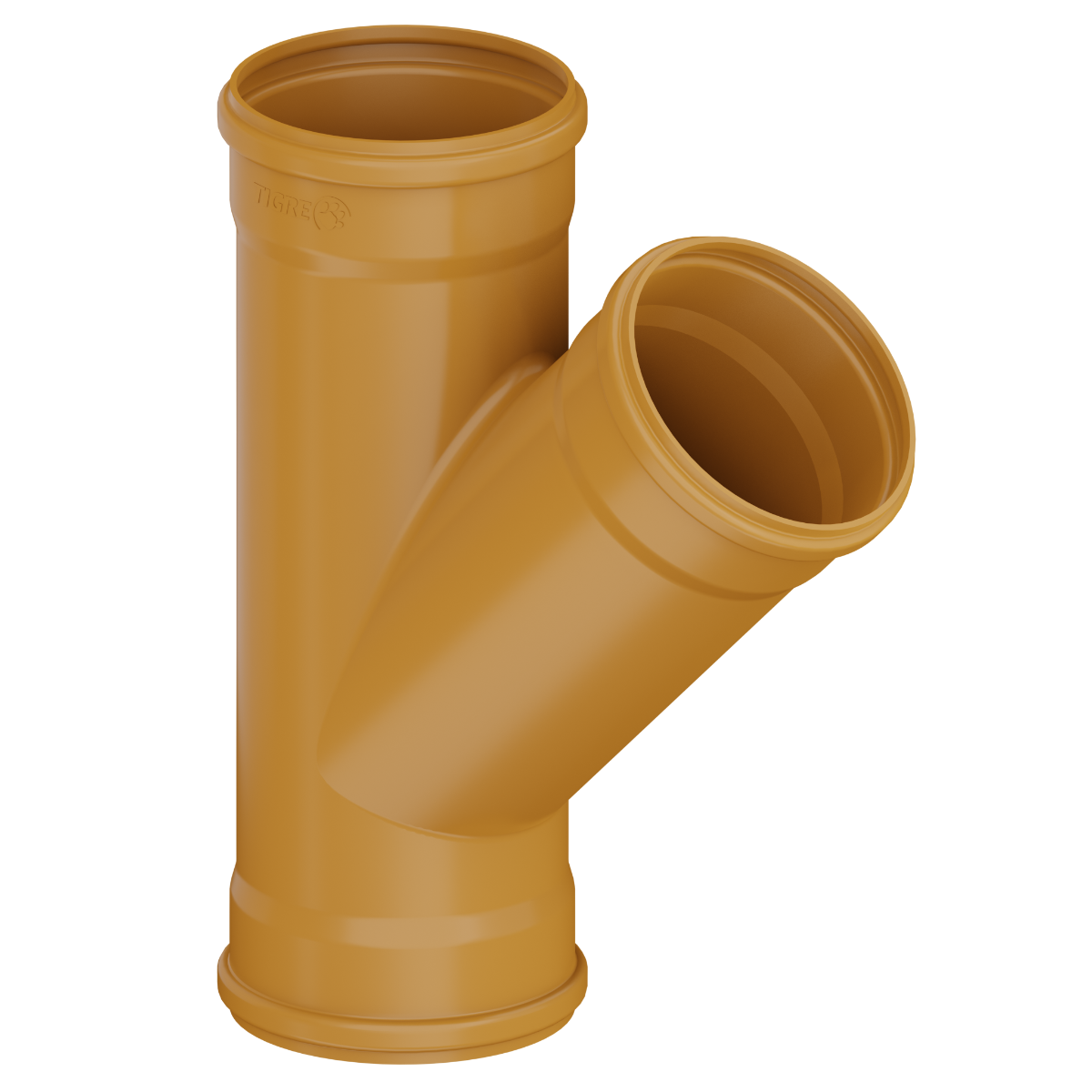 Junção Universal 45° em PVC (Junta Elástica)