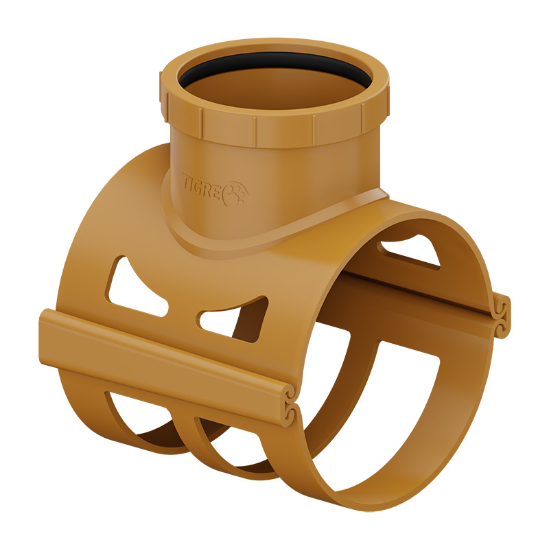 Selim 90° Elástico para Coletor de Esgoto