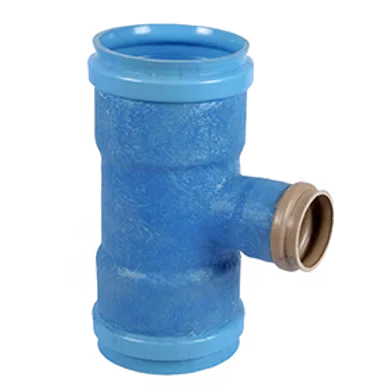 Tê de Redução Ferro Fundido Dúctil x PVC (PBA)